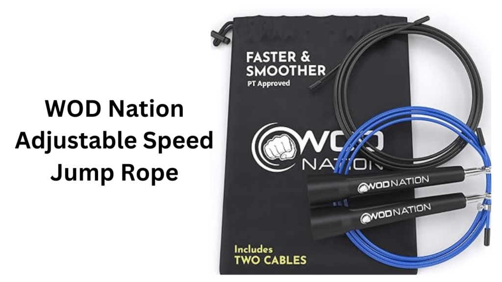 WOD Nation Adjustable Speed Jump Rope