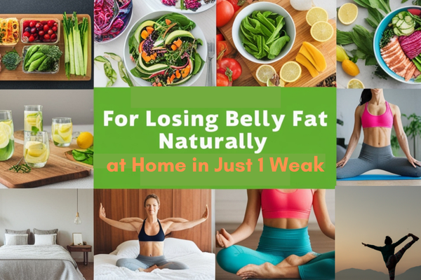 How to Lose Belly Fat Naturally in 1 Week at Home